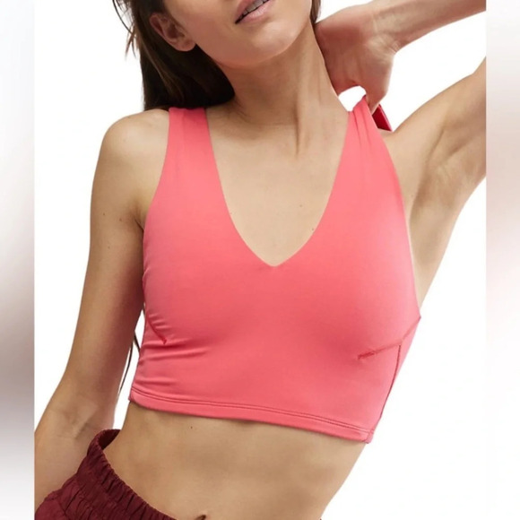 NWOT FP MOVEMENT Never Better Crop Tank XS Hot Pink - Picture 1 of 8